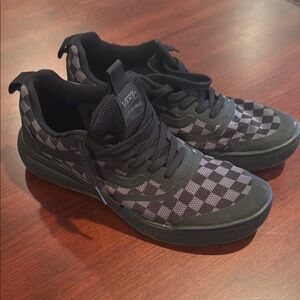 Vans Men's Black Checkered Shoes